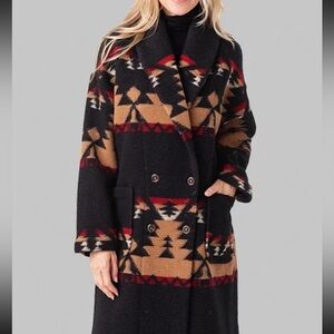 XiRENA Aztec Shawl-Collar Coat